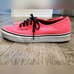 Hot Pink Vans men's 8.5 women's 10